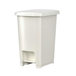 Szemetes kuka pedálos műanyag 9 literes fehér UP400 Papírkosár, szemetes Planet