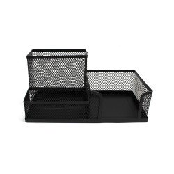 Fémhálós asztali rendező 3 rekeszes Bluering® fekete Fémhálós család Bluering