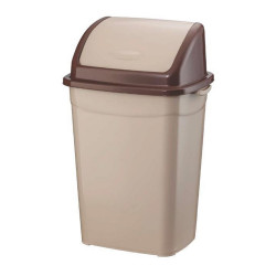 Szemetes kuka billenő fedéllel műanyag 16 literes barna UP118-210 Papírkosár, szemetes Planet