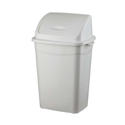 Szemetes kuka billenő fedéllel műanyag 16 literes fehér UP118-001 Papírkosár, szemetes Planet