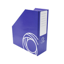 Iratpapucs 9cm, karton, fóliázott Bluering® sötétkék Iratpapucs Bluering