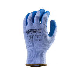 Védőkesztyű poliészter vastag 10-es kötésű M-es méret_1LAAV08 kék Védőkesztyű Egyéb