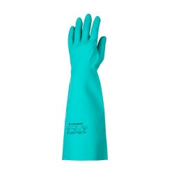 Gumikesztyű vegyszerálló 10-es méret 45 cm hosszú Nitril zöld_Coverguard Gumikesztyű Egyéb