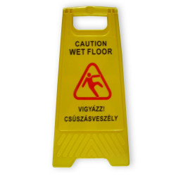 Csúszásveszély figyelmeztető jelző tábla Vödrök, lapátok Fix-Net