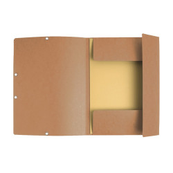 Gumis mappa karton  prespán A/4 Exacompta barna Gumis mappa Exacompta