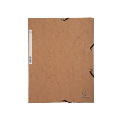 Gumis mappa karton  prespán A/4 Exacompta barna Gumis mappa Exacompta