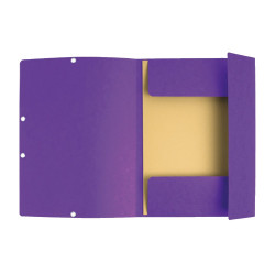 Gumis mappa karton  prespán A/4 Exacompta lila Gumis mappa Exacompta