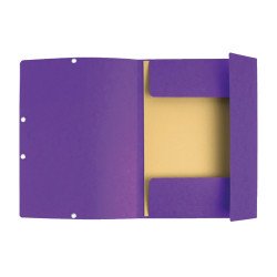 Gumis mappa karton  prespán A/4 Exacompta lila Gumis mappa Exacompta