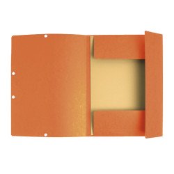 Gumis mappa karton  prespán A/4 Exacompta narancssárga Gumis mappa Exacompta
