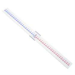 Számegyenes műanyag, iskolai használatra, Bluering Iskolai készségfejlesztő Bluering