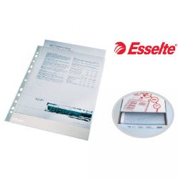 Genotherm lefűzhető, A4, 55 micron víztiszta Esselte 56066 100 db/csomag, Lefűzhető genotherm Esselte