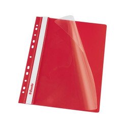 Gyorsfűző lefűzhető A4, PP 10 db/csomag, Esselte Vivida piros Gyorsfűző műanyag Esselte