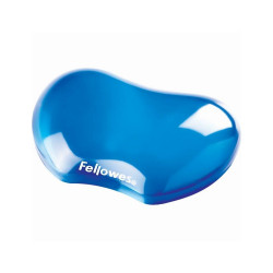 Csuklótámasz, mini, géltöltésű, Fellowes® Crystal Gel, kék Kéz és csuklótámasz Fellowes
