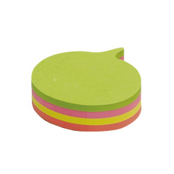 Jegyzettömb öntapadó, mondatfelhő alakú, 70x70mm, 200lap, Info Notes Öntapadó jegyzettömb Info Notes