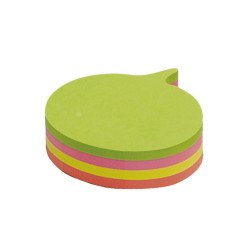 Jegyzettömb öntapadó, mondatfelhő alakú, 70x70mm, 200lap, Info Notes Öntapadó jegyzettömb Info Notes