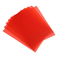 Előlap, A4, 200 micron 100 db/csomag, Bluering® áttetsző piros Kötészeti kellék Bluering