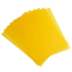 Előlap, A4, 200 micron 100 db/csomag, Bluering® áttetsző sárga Kötészeti kellék Bluering