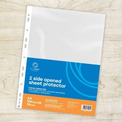 Genotherm lefűzhető, A4, 75 micron narancsos felül és belül nyitott Bluering® 100 db/csomag, Lefűzhető genotherm Bluering