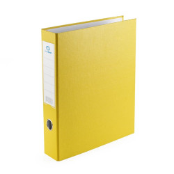 Gyűrűskönyv A4, 6,5cm, 4 gyűrűs Bluering® sárga Gyűrűskönyv Bluering