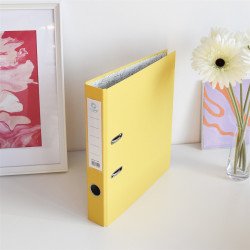 Iratrendező A4, 5cm,lapraszerelt, Bluering® Smart sárga Iratrendező Bluering