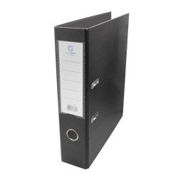 Iratrendező A4, 7,5cm, két oldalt PP borítás, Bluering® Premium fekete Iratrendező Bluering