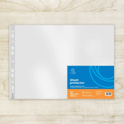 Genotherm lefűzhető, A3, 120 micron fekvő, víztiszta Bluering® 25 db/csomag, Lefűzhető genotherm Bluering