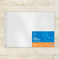 Genotherm lefűzhető, A3, 120 micron fekvő, víztiszta Bluering® 25 db/csomag, Lefűzhető genotherm Bluering