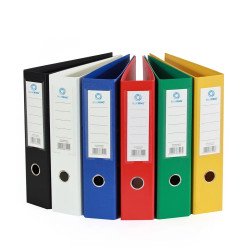 Iratrendező A4, 7,5cm, két oldalt PP borítás, Bluering® Premium zöld Iratrendező Bluering