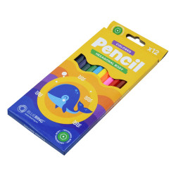 Színes ceruza készlet, hatszögletű Bluering® 12 klf. szín Színesceruza Bluering