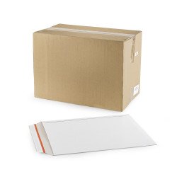 Karton tasak szilikonos 292x374mm, 450g. GD2 Bluering® fehér Tasak Bluering