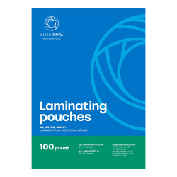 Lamináló fólia A3, 125 micron 100 db/doboz, Bluering® Kötészeti kellék Bluering