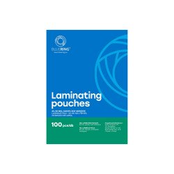 Lamináló fólia A5, 80 micron öntapadó hátlappal 100 db/doboz, Bluering®, Kötészeti kellék Bluering