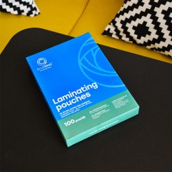 Lamináló fólia A5, 80 micron öntapadó hátlappal 100 db/doboz, Bluering®, Kötészeti kellék Bluering