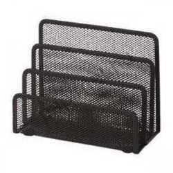 Fémhálós levéltartó 3 rekeszes Bluering® fekete Fémhálós család Bluering