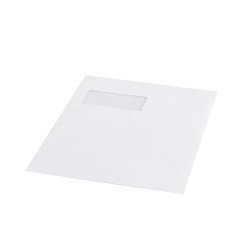 Boríték TC/4 szilikonos bélésnyomott bal ablak 55x90 ablak oldalról 20mm felülről 57mm Bluering® fehér Boríték Bluering