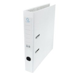 Iratrendező A4, 5cm, két oldalt PP borítás,lapraszerelt, Bluering® Premium fehér Iratrendező Bluering