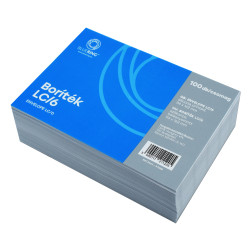Boríték LC/6 szilikonos bélésnyomott 114x162mm Bluering® 100 db/csom fehér Boríték Bluering
