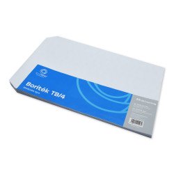 Boríték TB/4 öntapadó bélésnyomott 250x353mm Bluering® 25 db/csom fehér Boríték Bluering