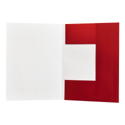 Iratgyűjtő, táblázatos pólyás dosszié A4, 230g. karton Bluering® piros Pólyás dosszié Bluering