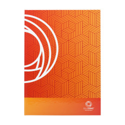 Beírókönyv A4, 96lap, keményfedeles, egyszínű, Bluering kockás Karton beíró Bluering