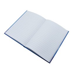 Beírókönyv A5, 96lap, keményfedeles, egyszínű, Bluering vonalas Karton beíró Bluering