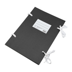 Szalagos irományfedél A4, 1m-es szalaggal Bluering® fekete Szalagos irományfedél Bluering