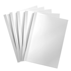 Hőkötő borító, A4, 9mm, 61-90lapig 100 db/doboz, Bluering® fehér Kötészeti kellék Bluering