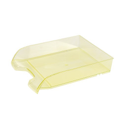Irattálca műanyag 550 extra széles 345x270x67mm, Bluering®, áttetsző sárga Irattálca Bluering