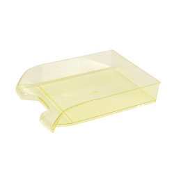 Irattálca műanyag 550 extra széles 345x270x67mm, Bluering®, áttetsző sárga Irattálca Bluering