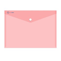 Irattartó tasak A4, PP patentos Bluering® transzparens piros Irattartó tasak, patentos Bluering