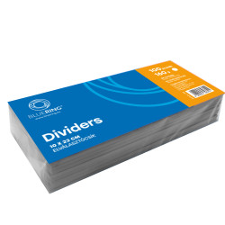 Elválasztócsík, karton 190g. 10,5x24cm, 100 db/csomag, Bluering® fehér Elválasztó lap Bluering