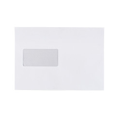 Boríték LC/5 enyvezett bélésnyomott bal ablakos 45x90mm 162x229mm B20A60 Bluering® fehér Boríték Bluering