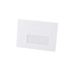 Boríték LC/6 szilikonos bélésnyomott jobb ablakos 35x90mm 114x162mm J28A20 Bluering® fehér Boríték Bluering