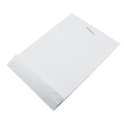 Tasak TB/3 redős-talpas 290 x 410 mm kapcsos 6 cm-es talp Bluering® fehér Tasak Bluering